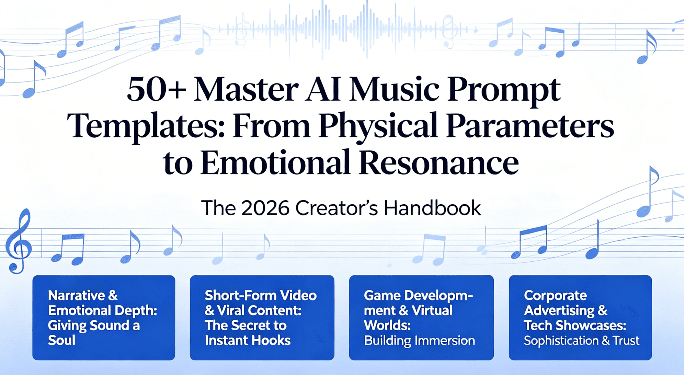 50+ Master AI Music Prompt Templates: From Physical Parameters to Emotional Resonance (The 2026 Creator’s Handbook)